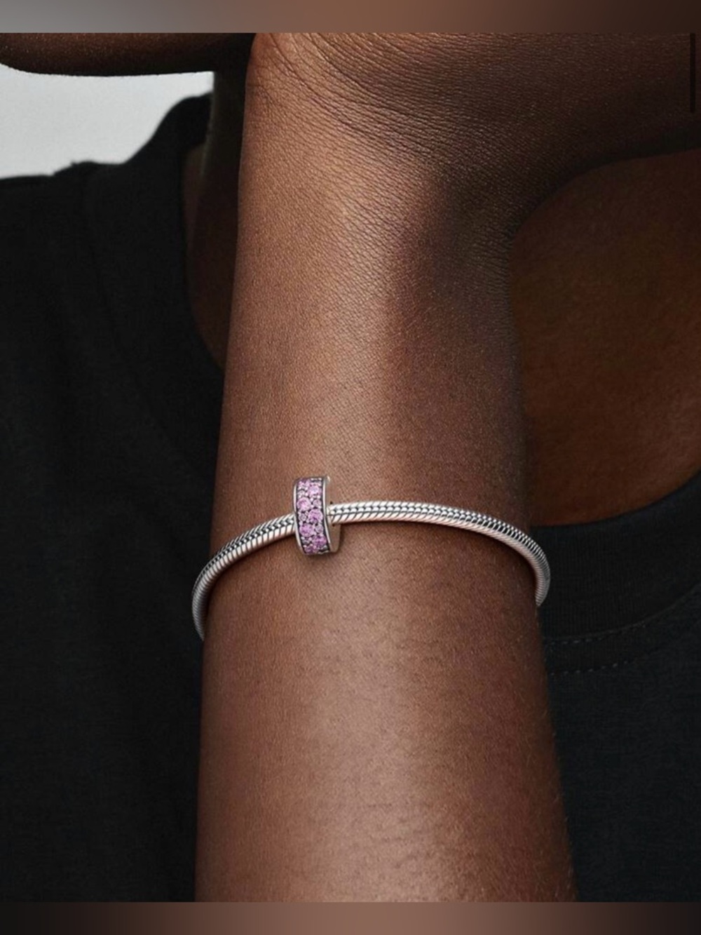 Pandora Moments 6.3” Sterling Silver Snake Chain Bracelet 16cm